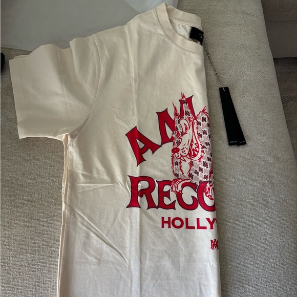 AMIRI White Tee with Red Graphic - Picture 1 of 6